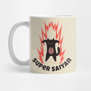 Cat super saiyan Mug